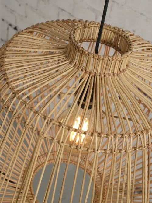 Good & Mojo Suspensions Suspension Rotin Naturel D60cm 6 Good & Mojo Suspensions Suspension Rotin Naturel D60cm – Image 4