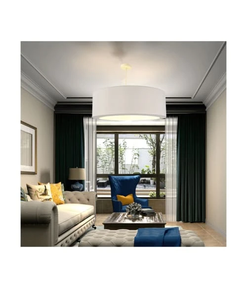 Abat-jours Suspensions Suspension Silvio Gris Clair T 65 X H 25 4 Abat-jours Suspensions Suspension Silvio Gris Clair T 65 X H 25 – Image 2