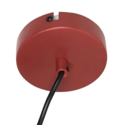 Maisons Du Monde Suspensions Suspension Sphérique En Verre Et Métal Rouge H21 -Luminaires Soldes 202 suspension spherique en verre et metal rouge h21 1000 11 37 228202 4
