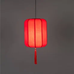 Dutchbone Suspensions Suspension Style Lanterne Japonaise D30cm Rouge -Luminaires Soldes 202 suspension style lanterne japonaise d30cm rouge 2