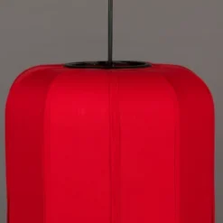 Dutchbone Suspensions Suspension Style Lanterne Japonaise D30cm Rouge -Luminaires Soldes 202 suspension style lanterne japonaise d30cm rouge 3