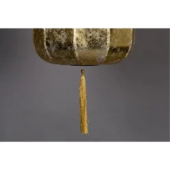 Dutchbone Suspensions Suspension Style Lanterne Japonaise D40cm Or -Luminaires Soldes 202 suspension style lanterne japonaise d40cm or 4