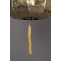 Dutchbone Suspensions Suspension Style Lanterne Japonaise D40cm Or -Luminaires Soldes 202 suspension style lanterne japonaise d40cm or 5