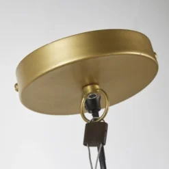 Maisons Du Monde Suspensions Suspension Tambour En Verre 3 Branches En Métal Doré -Luminaires Soldes 202 suspension tambour en verre 3 branches en metal dore 1000 6 18 203870 2