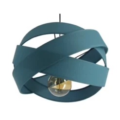 Metropolight Suspensions Suspension Textile Jaune D38cm -Luminaires Soldes 202 suspension textile bleu d38cm